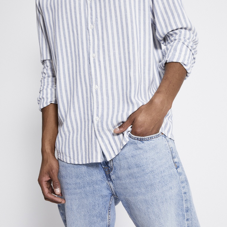 Linneskjorta "Lucas Stripe"